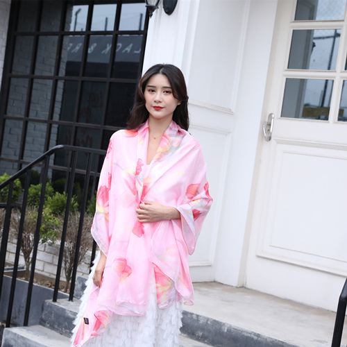 圍巾圖片——真絲圍巾，真絲絲巾，圍巾定制